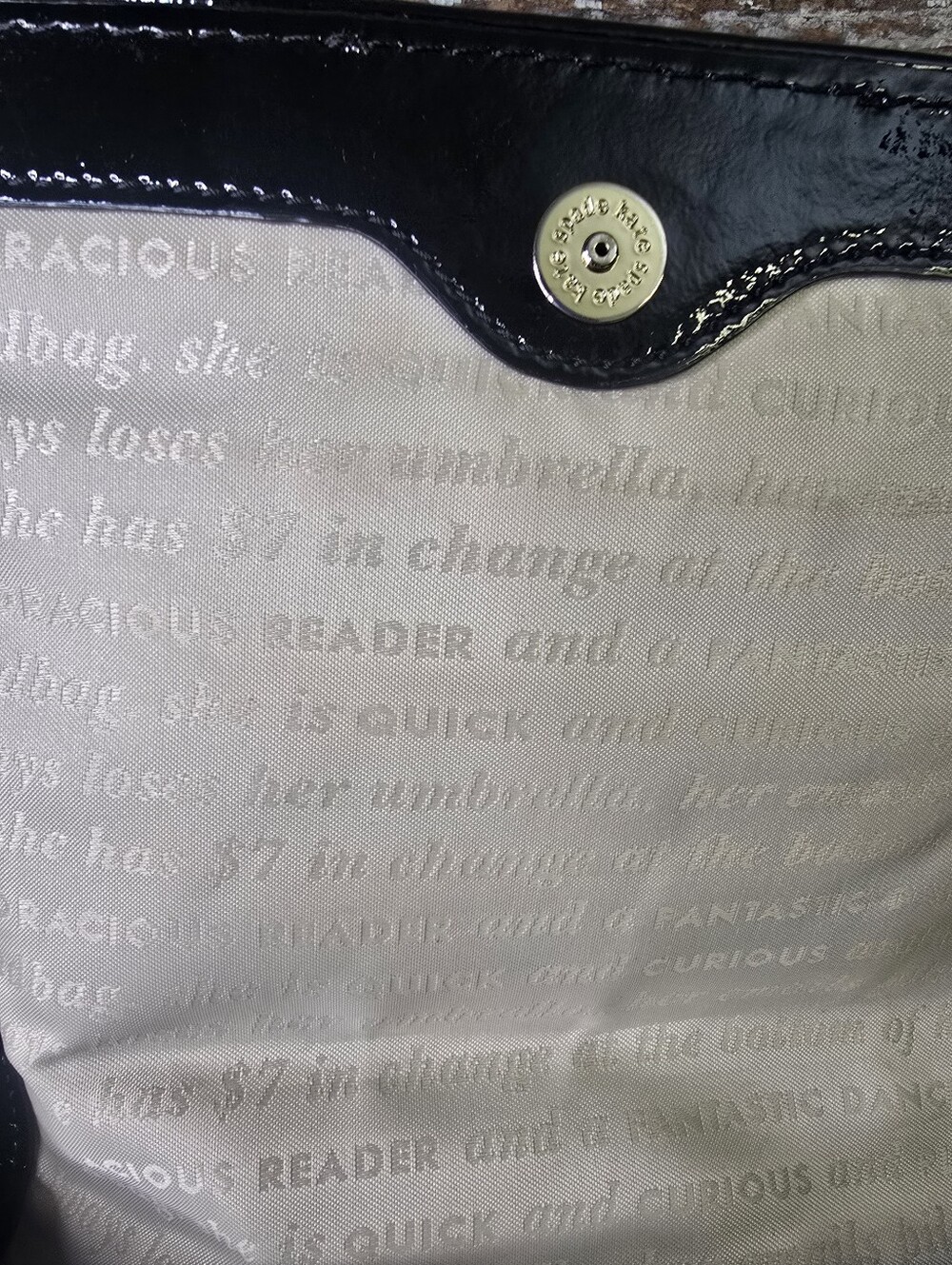 Kate Spade Wool Plaid Crossbody Bag Rare Script Lining Y2K, Vintage - Picture 11 of 13